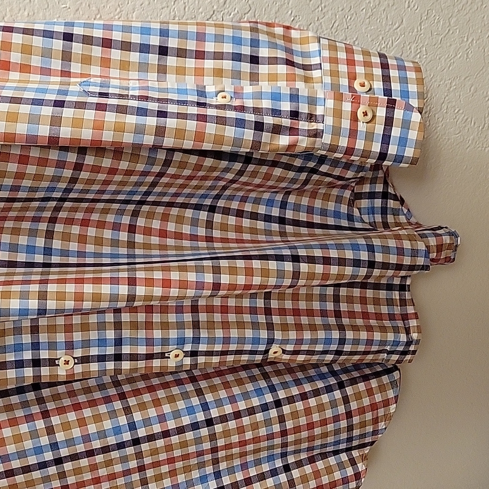 Peter Millar Button-Down - Orange - Medium - image 7